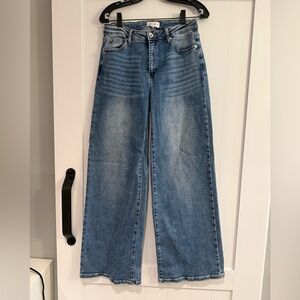 Classic Blue Wide-Leg Jeans